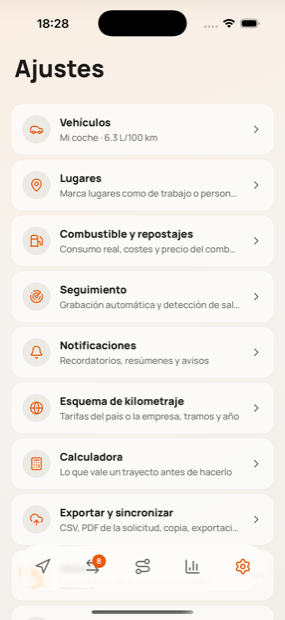 Settings. No account, because there is nothing to sign in to.
