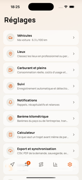 Settings. No account, because there is nothing to sign in to.