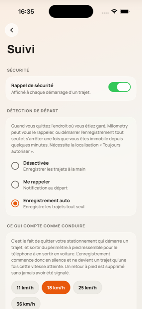 Vérifier qu'Android enregistre bien vos trajets