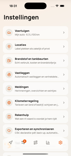 Settings. No account, because there is nothing to sign in to.