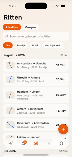 Elke rit, waarvoor dan ook.