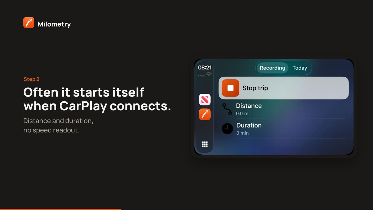 Milometry บน CarPlay